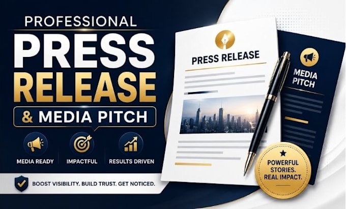 write professional press release and media pitch for brands startups launches PR