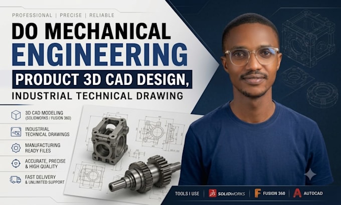 3d cad product design industrial technical drawing mechanical engineer solidwks