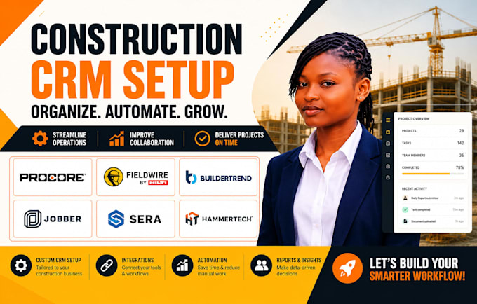 procore fieldwire buildertrend jobber sera hammertech construction CRM setup