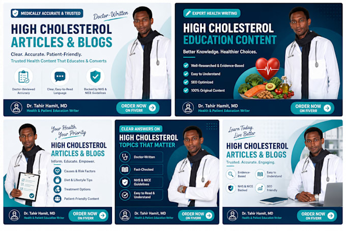 write patient education articles on high cholesterol