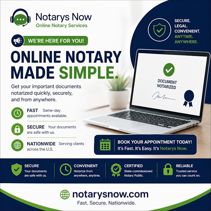 provide fast remote online notary and notarization services