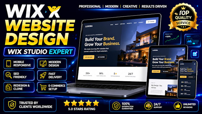 build a professional wix website and wix studio website