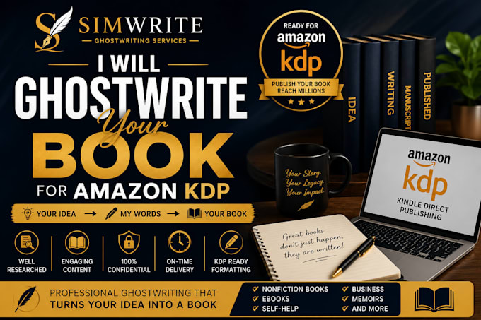 ghostwrite your book for amazon KDP