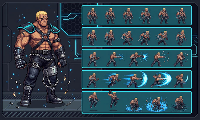 pixel art amination 2d pixel art sprite sheet pixel game art sprite sheet game