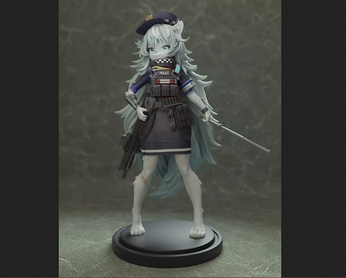 create a custom 3d printable character figurine stl