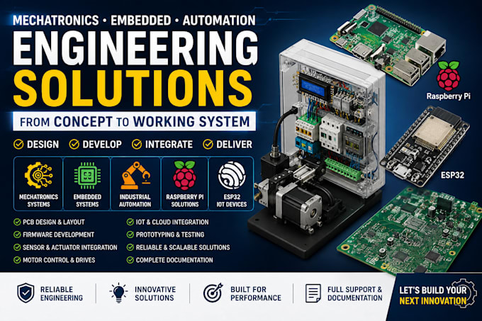 mechatronics embedded industrial automation systems engineer raspberry pi esp32