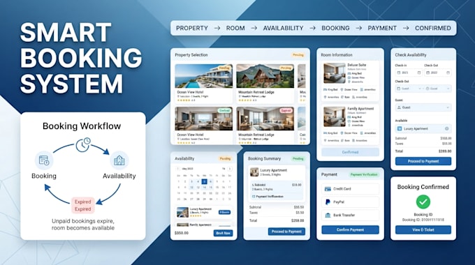 build a modern property listing and booking website