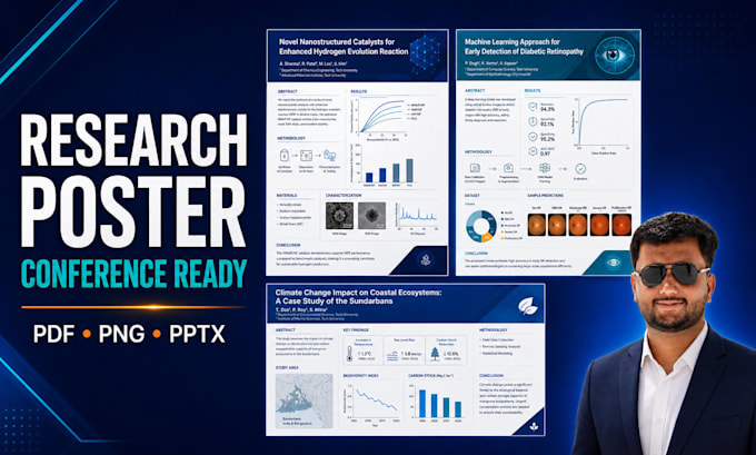 design an academic research poster and presentation