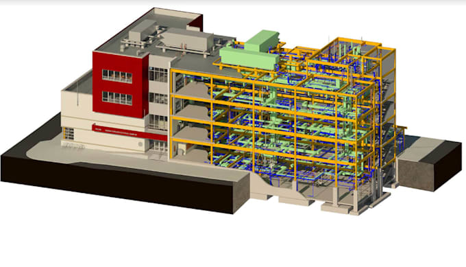 do 3d virtual construction model, building mep coordination, revit bim modeling