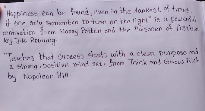 write anything with my beautiful handwriting