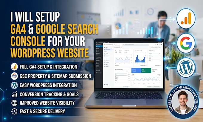 setup ga4 and google search console for your wordpress