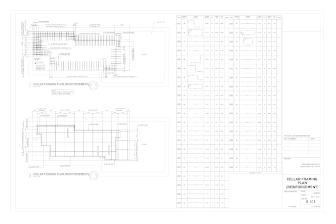 architecture and structure shop drawings