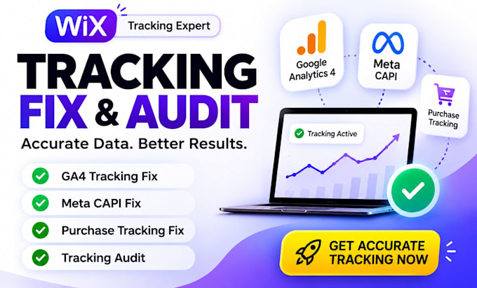 fix wix meta tracking pixel, ga4 tracking, google analytics, meta tracking audit