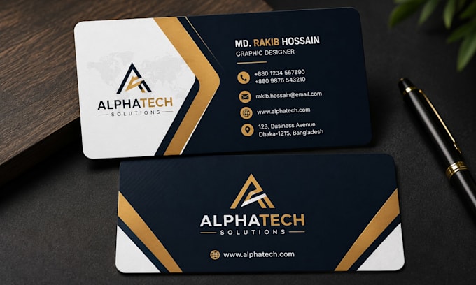 design a professional modern business card