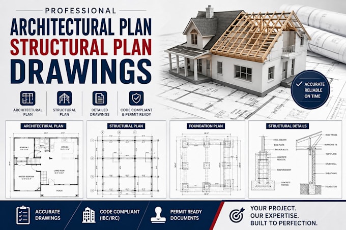 provide architectural plan structural plan drawing structural drawing