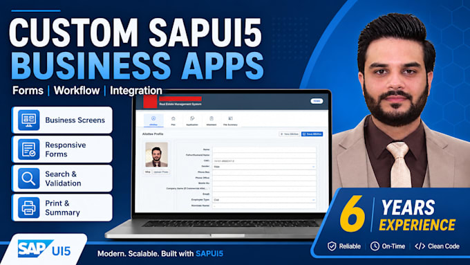 develop custom sap fiori and sapui5 business applications
