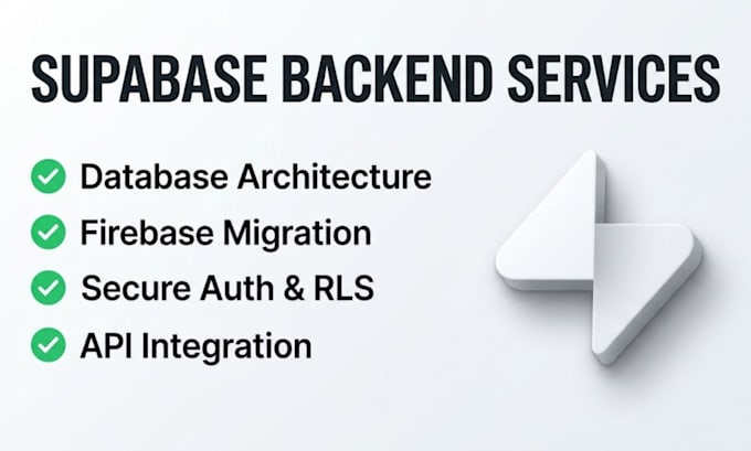 build, integrate and optimize your backend using supabase