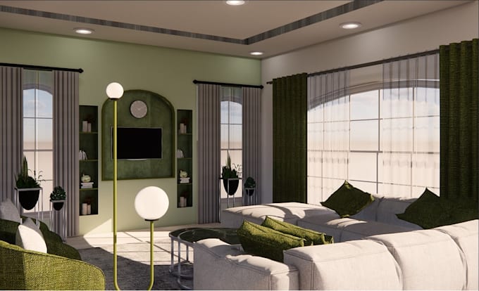3d interior design and realistic rendering services