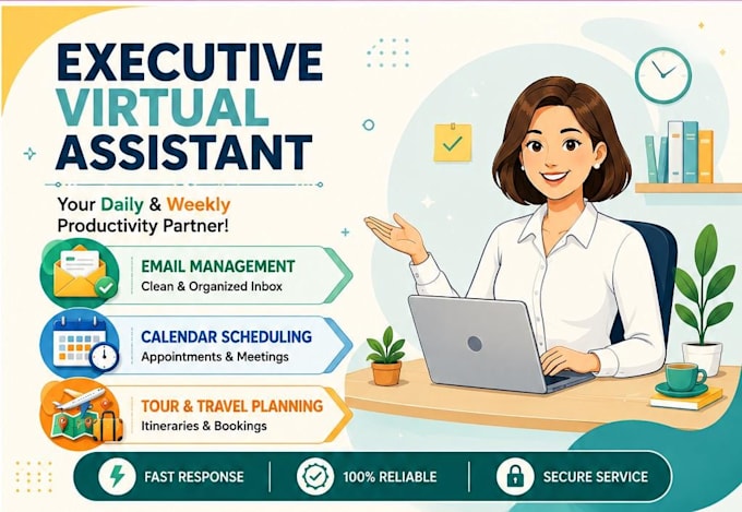 handle your email management, scheduling, and travel arrangements