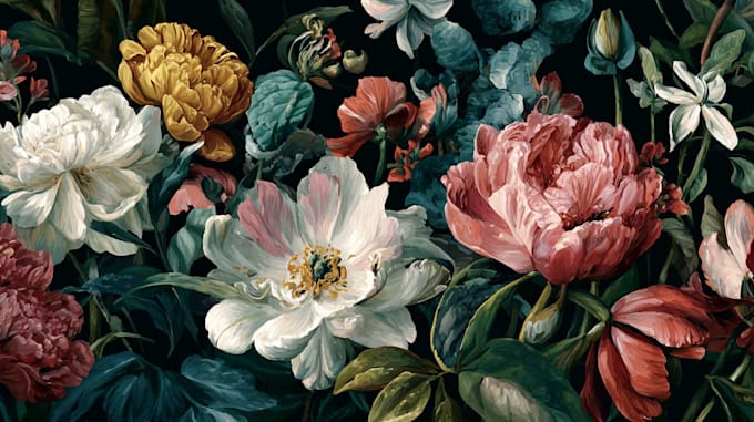 create elegant botanical illustrations inspired by nature