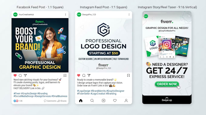 design social media post design for facebook and instagram ads post