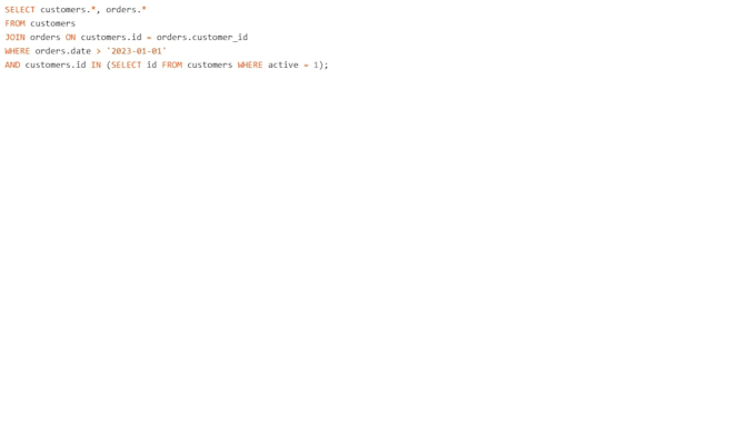 write custom sql queries for your databases