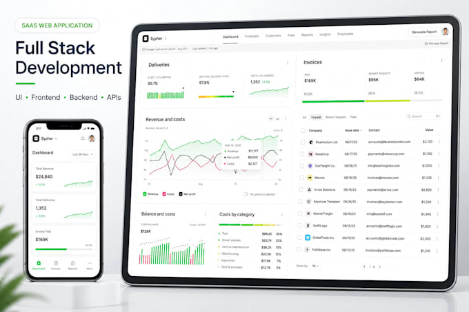 build a full stack saas web application
