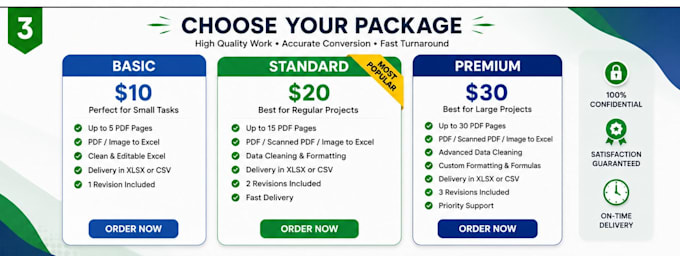 convert PDF, scanned PDF or image to excel