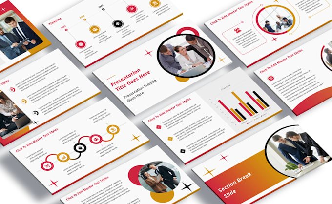 design powerpoint presentation master template for your brand
