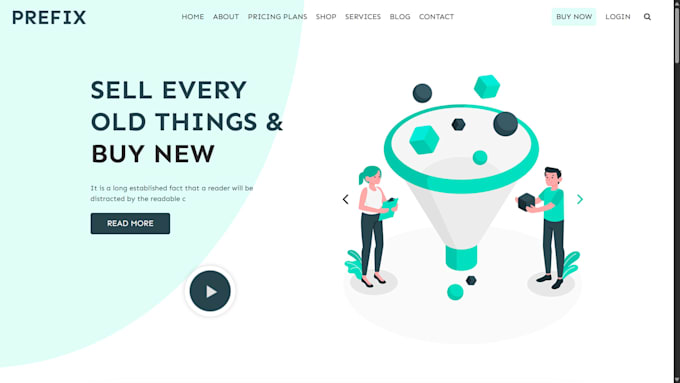 create a responsive modern website using HTML CSS javascript