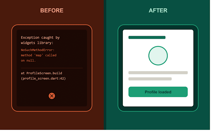 fix bugs and errors in your flutter app