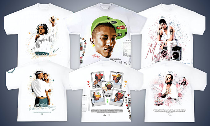 design vintage collage bootleg style graphic tees