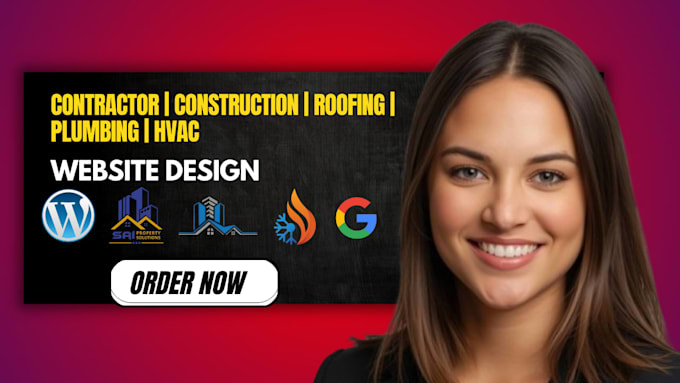 seo friendly contractor, construction, plumbing, roofing, hvac website design