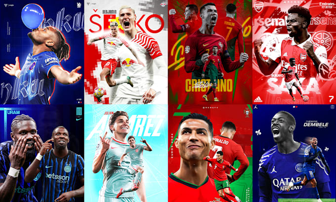 design professional matchday poster for social media platforms