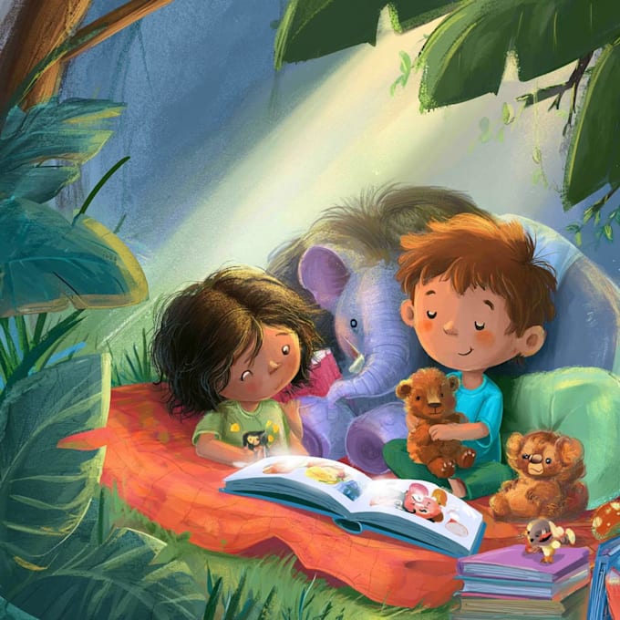 draw illustrations for children book