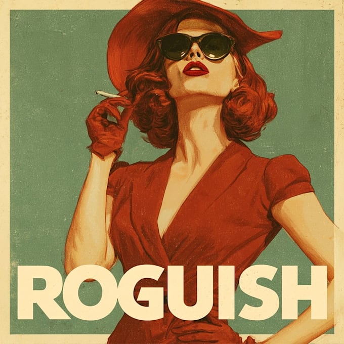 make vintage retro poster illustration