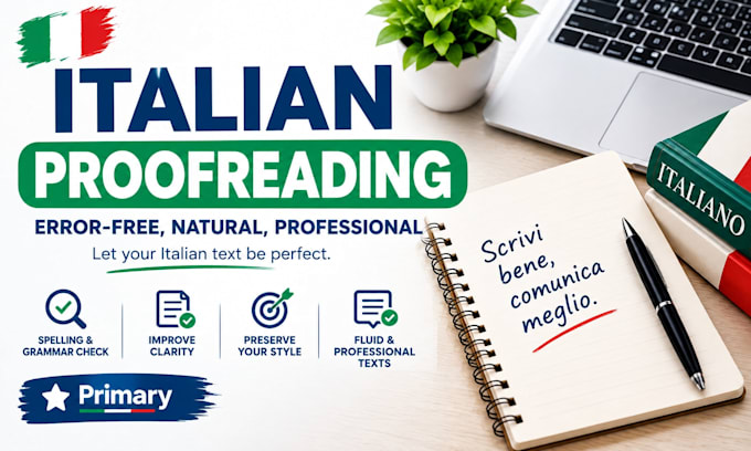 proofread and edit your italian text