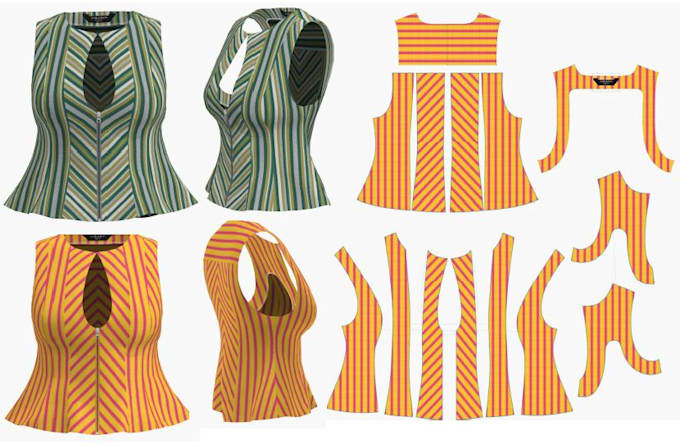create professional garment patterns and clo 3d samples