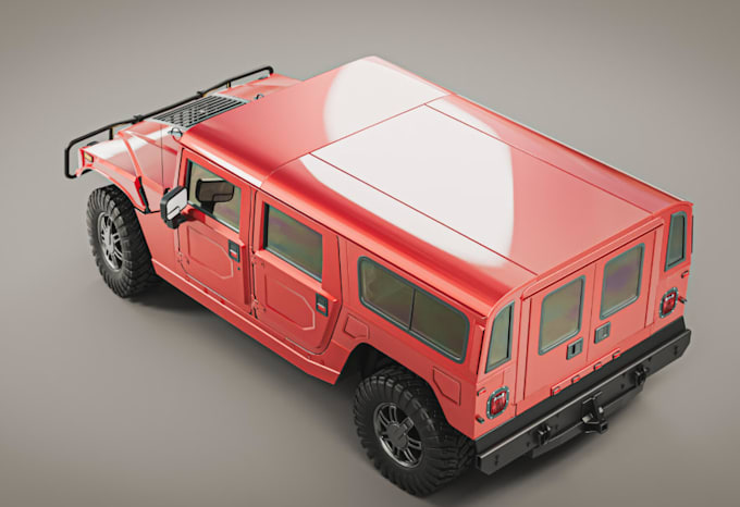 model offroad 3d vehicle for unity game, 3d cabin design,blender 3d model, parts