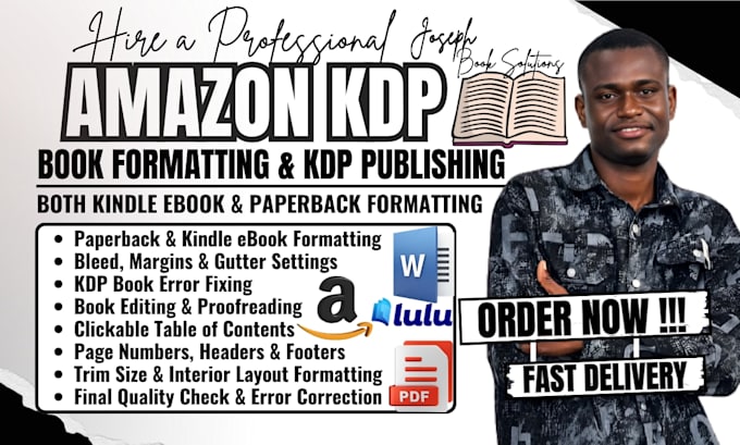 do amazon book formatting paperback, kindle ebook formatting KDP book publishing