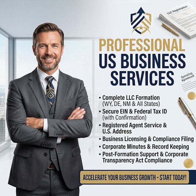 assist with US llc registration ein and business formation