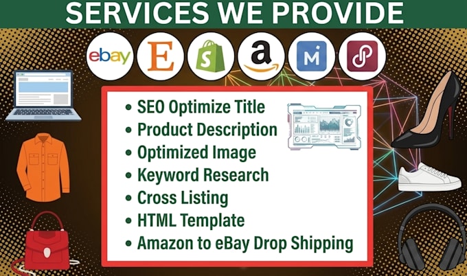 do ebay listing, ebay seo listing, ebay lister, ebay product listing