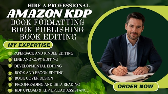 do amazon kdp book editing paperback kindle book formatting and KDP publishing
