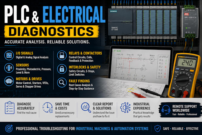 troubleshoot industrial electrical and automation problems