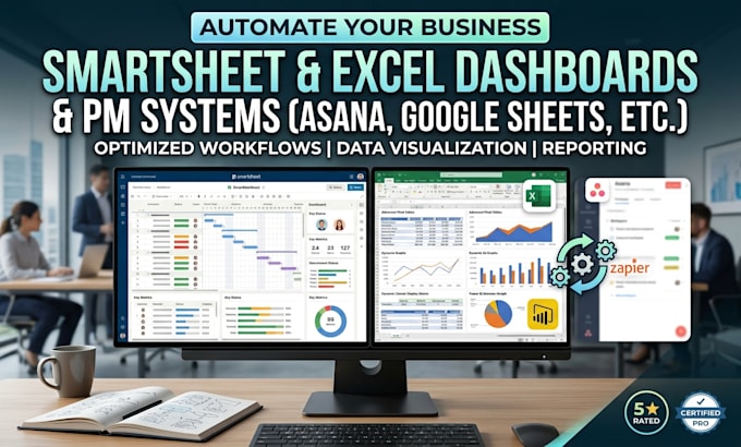 smartsheet project management spreadsheet automate excel dashboard asana reports