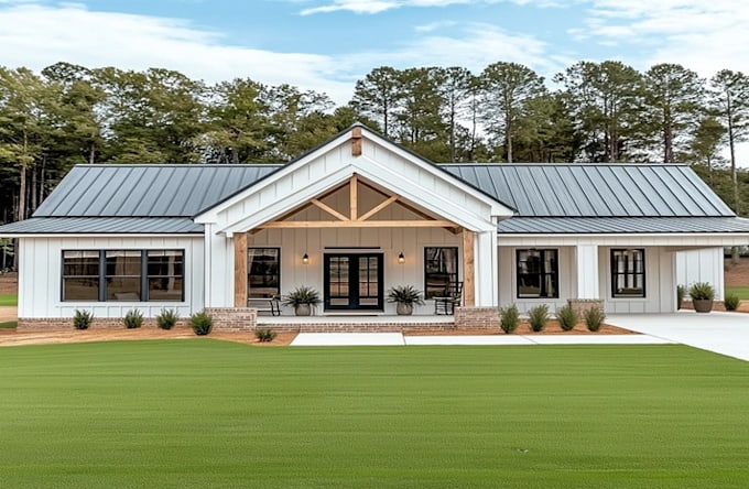 draw barndominium plans and pole barn house plan as your architect