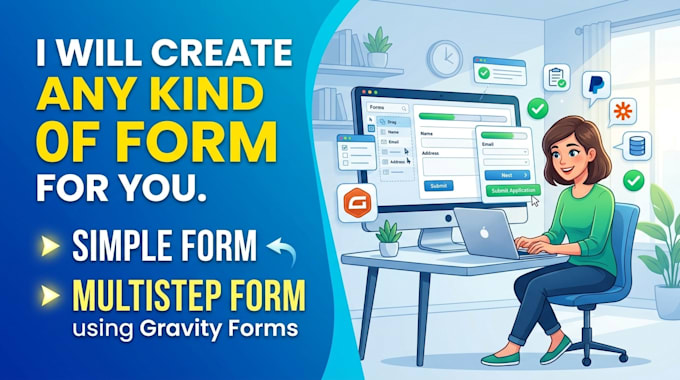 create any kind of form for your wordpress website using gravity forms