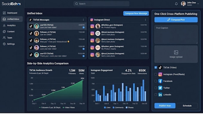develop tiktok bot, social media automation, API integration and python bot