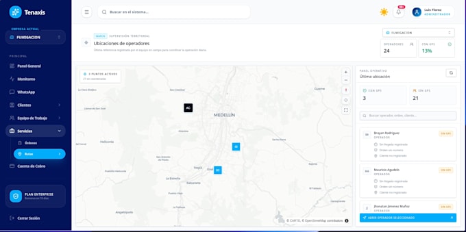 build a custom web app or admin dashboard