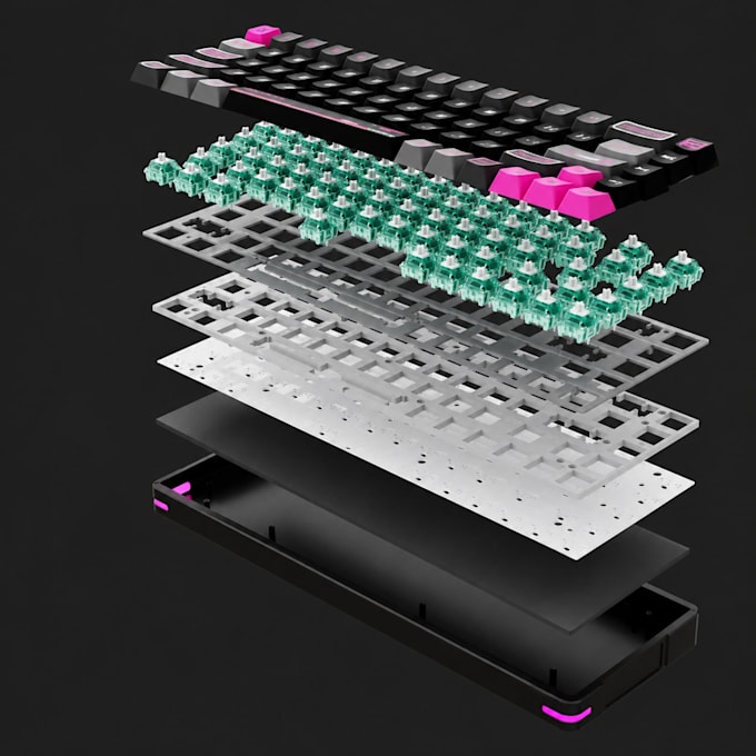 design mechanical keyboard pcb with qmk via firmware split custom layout